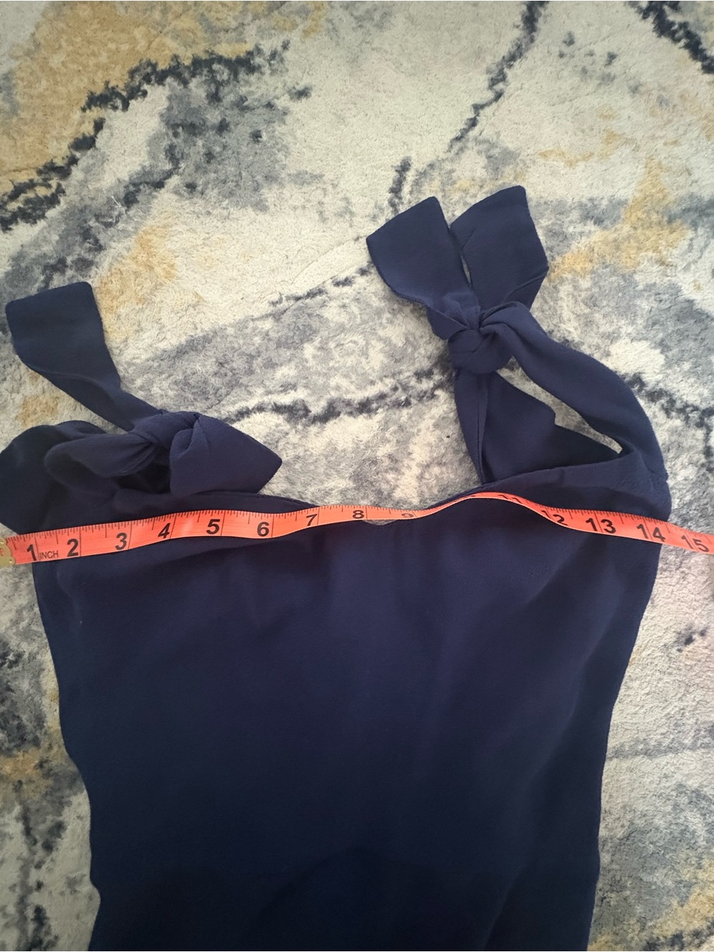 Reformation Navy Tie-Shoulder Midi Dress - Picture 4 of 7